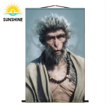 Customizable Black Myth Wukong Wall Hanging Scroll Banner for Activity Supplies
