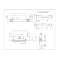 1,27*2,54 mm männlicher Ejektor -Header -Stecker Dip gerade /180 Grad