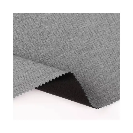 2023 Softshell Waterproof Woven Eco-Friendly Heather Stretch TPU Bonded Polar Fleece for Garment