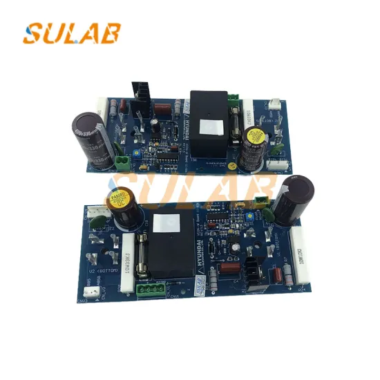Hyundai Elevator Lift Spare Parts: Escalator Components including VCON-W PCB Board, CC-906 Inverter, and OPB-340 with Part Numbers 280C288H12 and H13