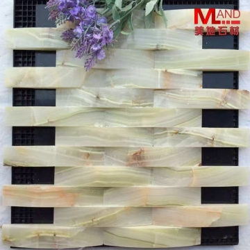 Factory Direct Fully Handmade 3D Marble Onyx Mosaic Flooring and Wall Decor