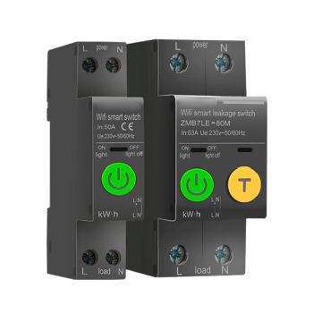 WiFi Smart Energy -Messgerät mit KWH -Messung, Überwachung, Leistungsschalter, Timer, Relais und Leckageschutz