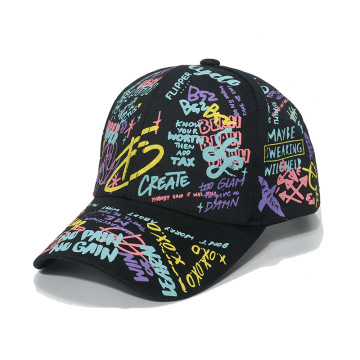 Fashion Hip Hop Wholesale Custom Logo Cotton 6 Panel Baseball Caps
