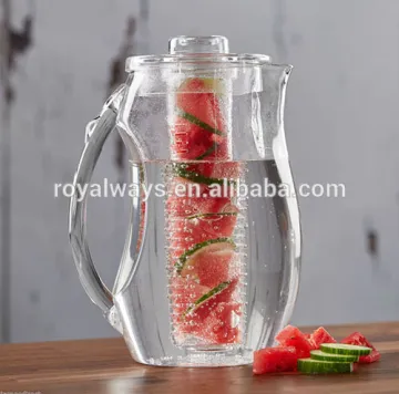 Royalway fruit infusion water pitcher with infuser hot sale in America