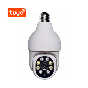 Tuya Smart Life Outdoor Lampu Mulb dengan Kamera 1080p, 2MP, WiFi, Visi Malam, dan Penjejakan Auto