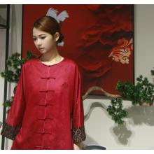 Top de manga larga Heritage Silk Tang Seal