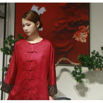 Top de manga larga Heritage Silk Tang Seal