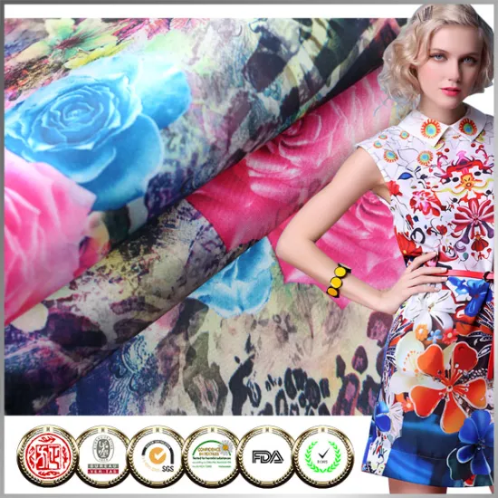Hot sale Oeko-Tex Standard 100 Printing Color satin fabric
