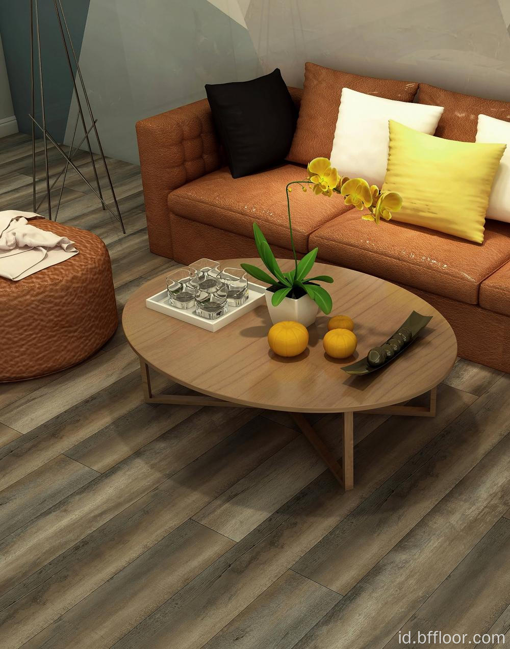 Desain terbaru SPC Flooring Tahan Tahan Tahan Tahan Bersih