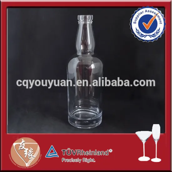 24oz capacity glass bottle manufacturing companies for whiskey