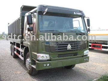 Large green howo truck