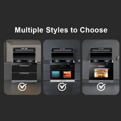 Quality Assurance Super Sound-Off No Oily Smoke Integrated Kitchen Stove