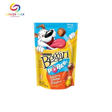 Laminated Plastic Zipper Stand Up Pouches For Snack