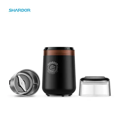 Customizable Stainless Steel Electric Coffee Grinder - 24000 R/m 150W
