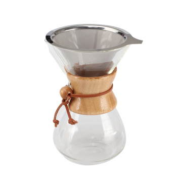 800ML Glass coffee maker pot with filter