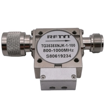 High-Power 300-1000MHz RF Coaxial Isolator: ROHS Compliant with Low Insertion Loss and High Isolation for Satellite Radiator Applications