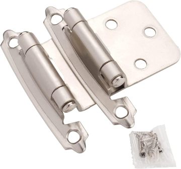 Brushed Nickel Self-Closing Cabinet Hinges for Kitchen Cabinets