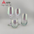 ATO CRYSTAL CLERTOPLATEDLATEDLATED COLER COLL GLASS DECANTER