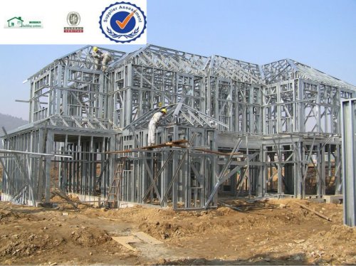 Cold-formed galvanized steel frame for construction