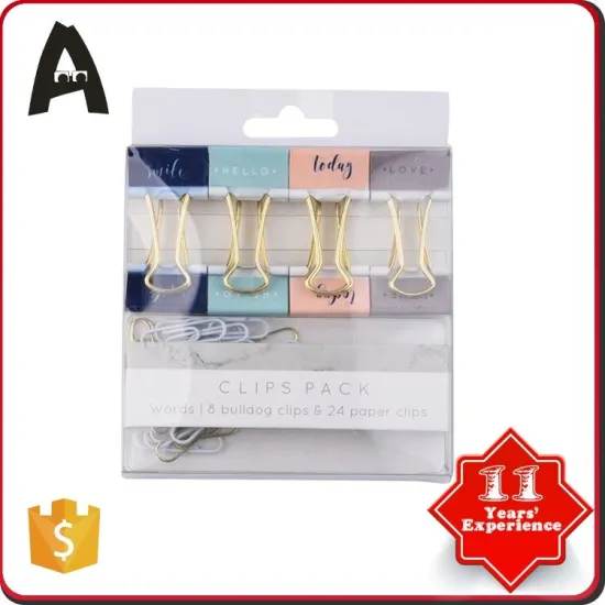 Cheap price hot factory supply printing metal foldback clips