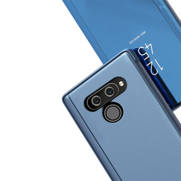 Clear View Mirror Case dla LG V50 Smart Flip Cover dla LG Q60/K50