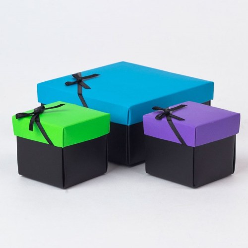 Handmade custom logo cardboard 2 piece gift boxes