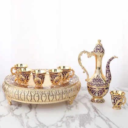 Eco-Friendly Metal Wine Pot Set - Wholesale Wine Divider Cup Set for Home Use