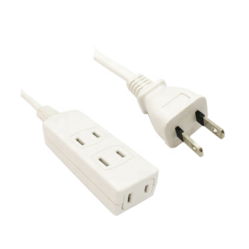 Japan Extension Power Multi Socket with 2-pin Flat Plug