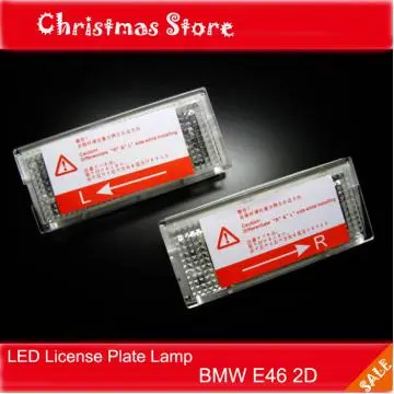 Christmas sales 18SMD High Power LED License Plate Lamp for BMW E46 2D