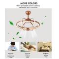 Brass color ball design ceiling fan light