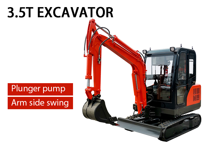 3 5tons Excavator With Closed Cabin