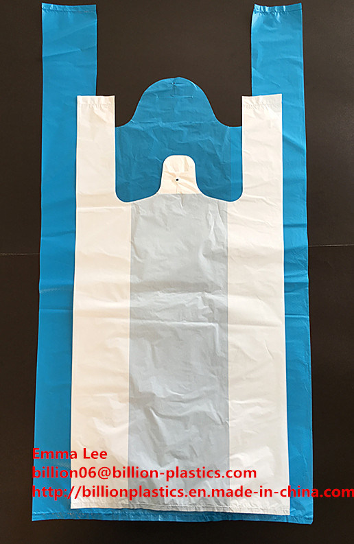 Supply Environmentally Friendly Plastic Shopping Bags T-Shirt Bag