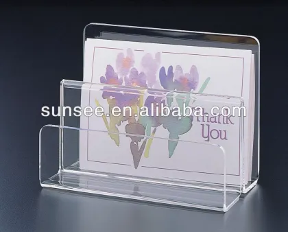 clear acrylic letter holder /acrylic desktop letter holder