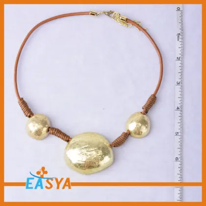 Gold Necklace Silk Rope Chain Gold Necklace Gold Pendant Necklace