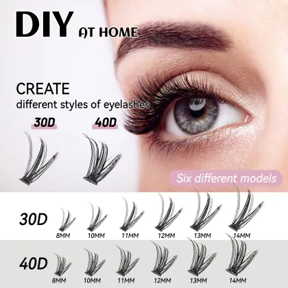 Diy Eyelash Extension Kits: Cluster and Individual Segmented Lashes
