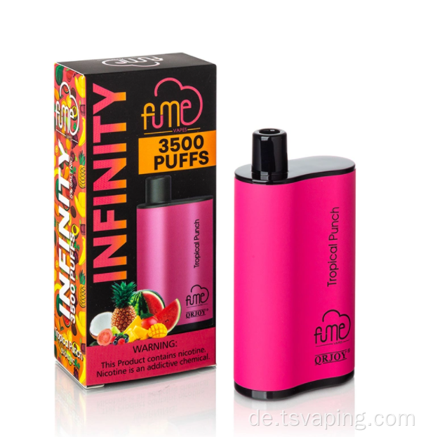 Maschenspulenrückung Infinity 3500 Puffs Einweg -Vape