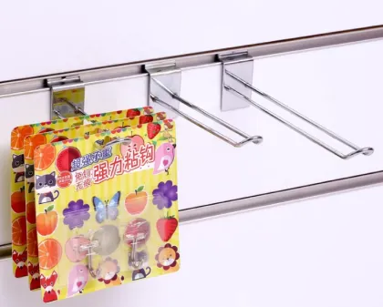 U Shape Double Wires Slatwall Hooks for Retail Display