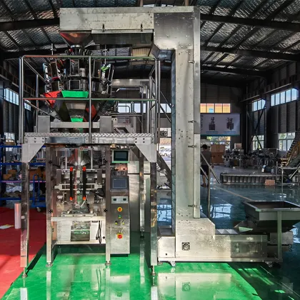 VFFS 500g 1kg Snack Oatmeal Cereals Popcorn Packing Machine with Multihead Weigher