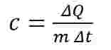 specific heat fusion