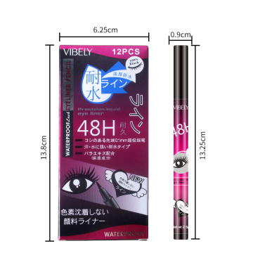Black Waterproof 36H Durable Eyeliner Pencil Set