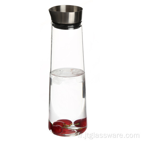 Pichet en verre borosilicaté résistant à la chaleur de 50 oz