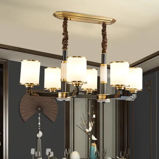 INSHINE White Suspended Drop Pendant Light