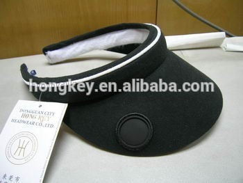 plain visor hat with ball marker on upper visor