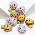 Multi color Lion Flat Back shaped Resin Cabochon Kids Toy DIY Craftwork Beads Spacer Room Desk Decoration Spacer