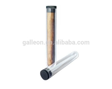 Plastic single cigar tube for cigar packing