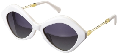 C3 Acetate Sunglasses White-Gold