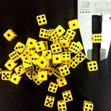 5mm/8 mm/10mm Plastic Dice Mini Colored Dots Dice