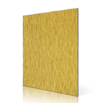 Revestimiento de panel compuesto de aluminio Golden Brush