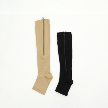 High Quality Outdoor Basketball Sport Socks with Zip and Open Toe Compression Socks