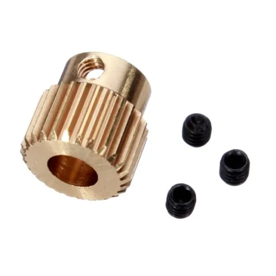 Custom design high precision printer gear, brass small 3D printer driving gear